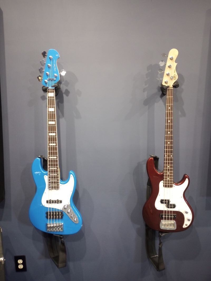 Bass Guitar Wall